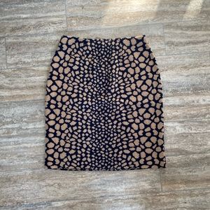 J. McLaughlin printed pencil skirt